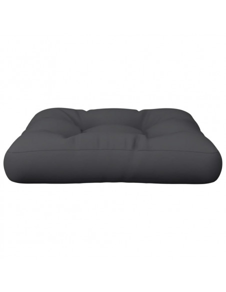 Cuscino per Pallet Nero 50x50x12 cm in Tessuto