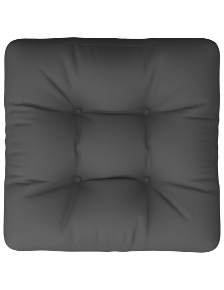 Cuscino per Pallet Grigio 60x60x12 cm in Tessuto