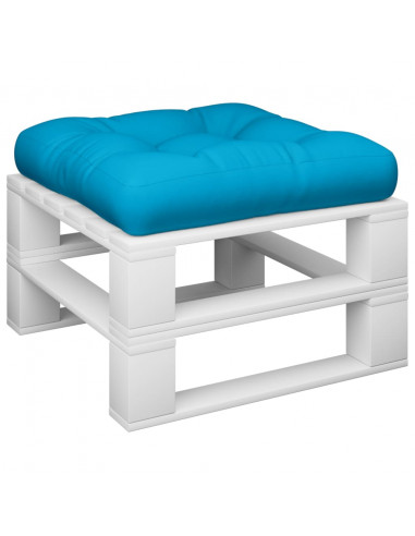 Cuscino per Pallet Blu 60x60x12 cm in Tessuto