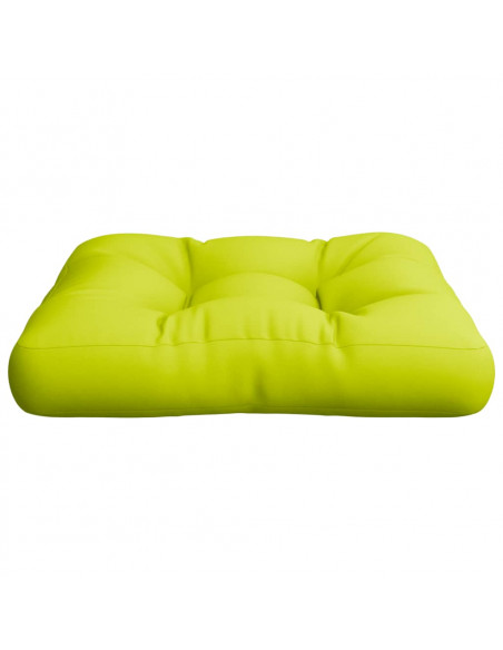 Cuscino per Pallet Verde Brillante 60x60x12 cm in Tessuto