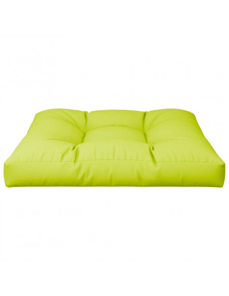 Cuscino per Divano Pallet Verde Brillante 80x80x12 cm