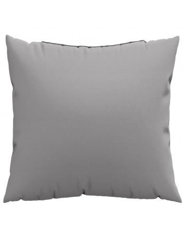 Cuscini per Divano 4 pz Grigio 40x40 cm in Tessuto