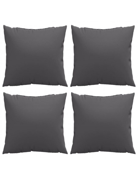 Cuscini per Divano 4 pz Antracite 50x50 cm in Tessuto