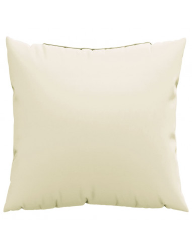 Cuscini per Divano 4 pz Crema 50x50 cm in Tessuto
