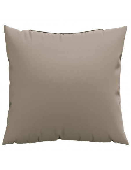 Cuscini per Divano 4 pz Tortora 60x60 cm in Tessuto