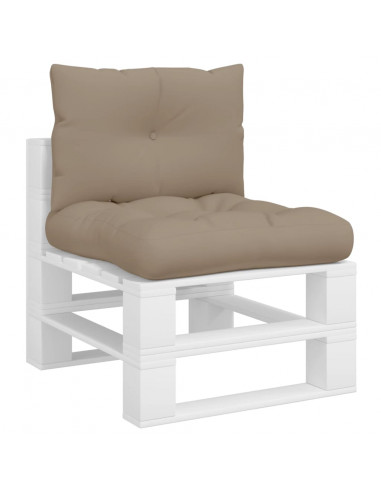 Cuscini per Pallet 2 pz Tortora in Tessuto