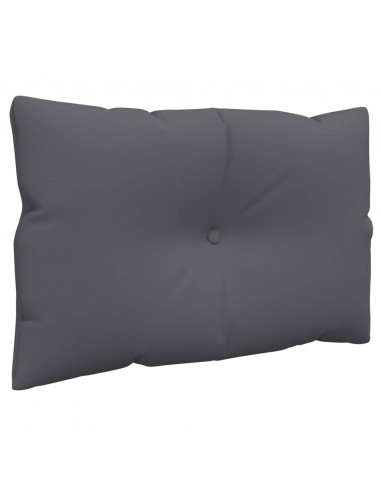 Cuscini per Pallet 3 pz Antracite in Tessuto