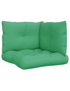 Cuscini per Pallet 3 pz Verdi in Tessuto 2