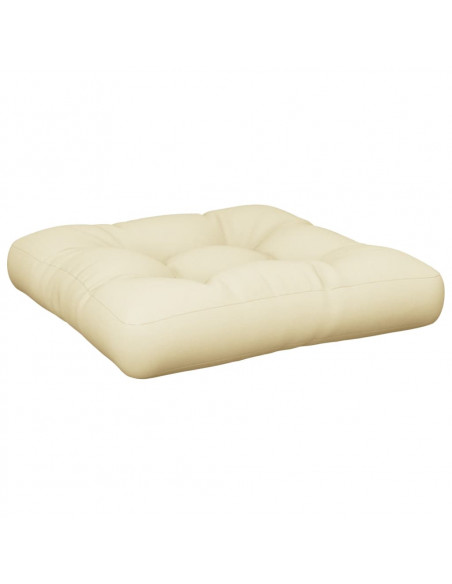 Cuscino per Pallet Crema 60x61,5x10 cm in Tessuto