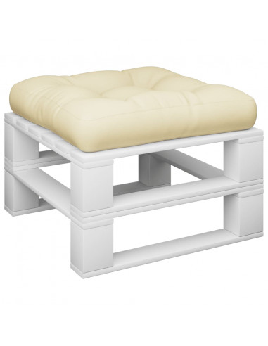 Cuscino per Pallet Crema 60x61,5x10 cm in Tessuto
