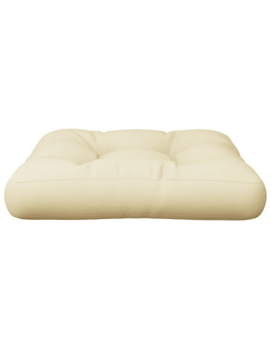 Cuscino per Pallet Crema 60x61,5x10 cm in Tessuto