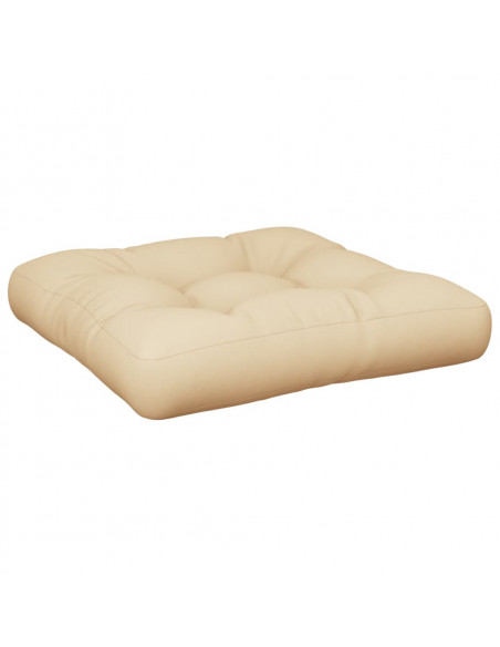 Cuscino per Pallet Beige 50x50x12 cm in Tessuto