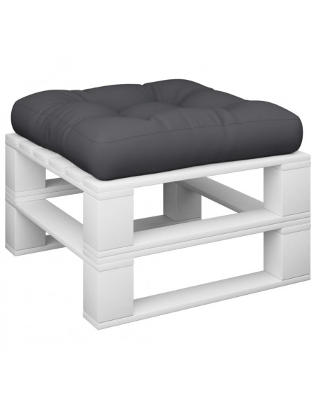 Cuscino per Pallet Nero 60x60x12 cm in Tessuto