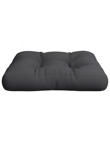 Cuscino per Pallet Nero 60x60x12 cm in Tessuto