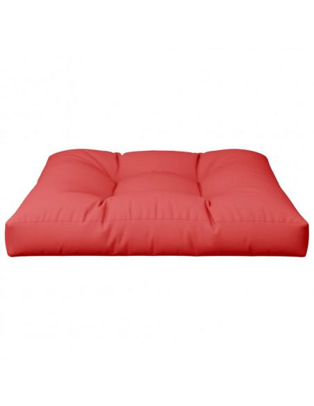 Cuscino per Pallet Rosso 70x70x12 cm in Tessuto