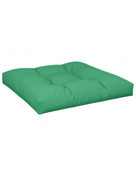 Cuscino per Pallet Verde 80x80x12 cm in Tessuto