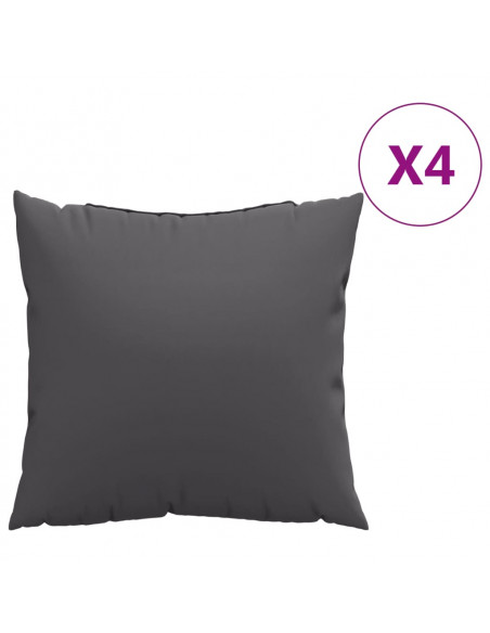 Cuscini per Divano 4 pz Antracite 40x40 cm in Tessuto