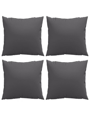 Cuscini per Divano 4 pz Antracite 40x40 cm in Tessuto