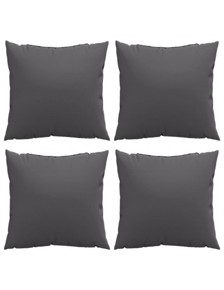 Cuscini per Divano 4 pz Antracite 40x40 cm in Tessuto
