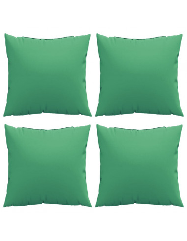 Cuscini per Divano 4 pz Verdi 50x50 cm in Tessuto