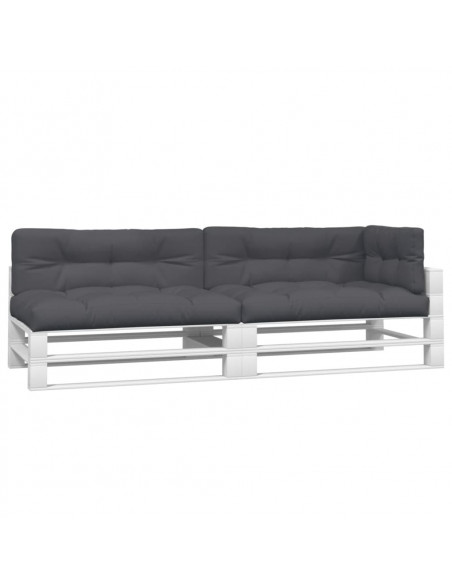 Cuscini per Pallet 5 pz Antracite in Tessuto