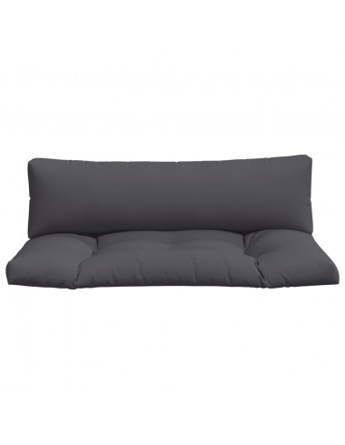 Cuscini per Pallet 2 pz Antracite in Tessuto