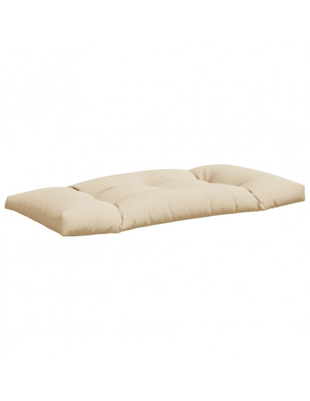 Cuscini per Pallet 2 pz Beige in Tessuto
