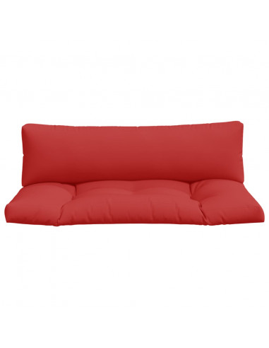 Cuscini per Pallet 2 pz Rossi in Tessuto