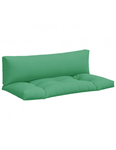 Cuscini per Pallet 2 pz Verdi in Tessuto