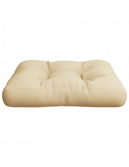 Cuscino per Pallet Beige 58x58x10 cm in Tessuto