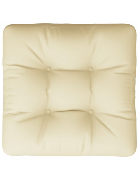 Cuscino per Pallet Crema 58x58x10 cm in Tessuto