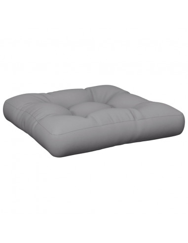 Cuscino per Pallet Grigio 58x58x10 cm in Tessuto