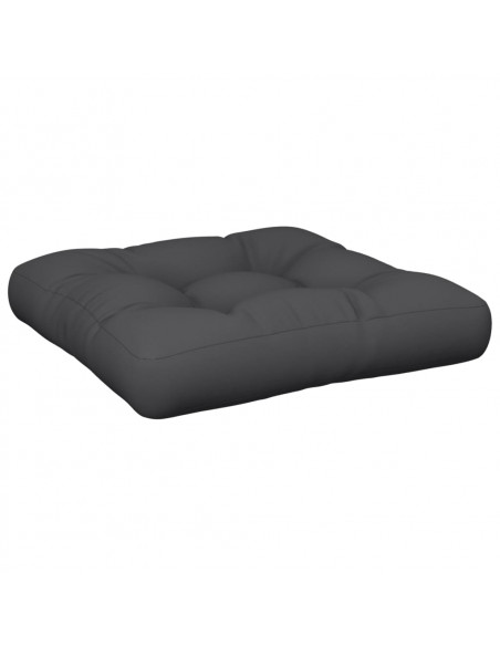 Cuscino per Pallet Nero 58x58x10 cm in Tessuto