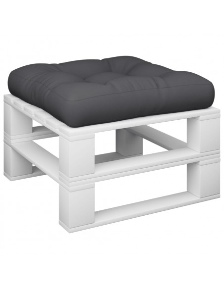 Cuscino per Pallet Nero 58x58x10 cm in Tessuto