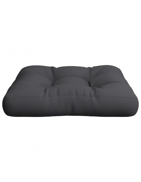 Cuscino per Pallet Nero 58x58x10 cm in Tessuto