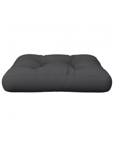 Cuscino per Pallet Nero 58x58x10 cm in Tessuto