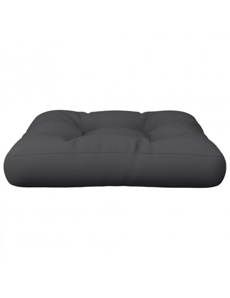 Cuscino per Pallet Nero 58x58x10 cm in Tessuto
