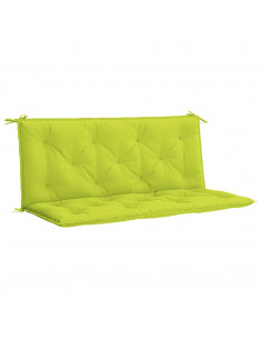 Cuscini per Panca 2 pz Verde Intenso 120x50x7 cm Tessuto Oxford 2