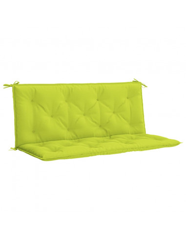 Cuscini per Panca 2 pz Verde Intenso 120x50x7 cm Tessuto Oxford