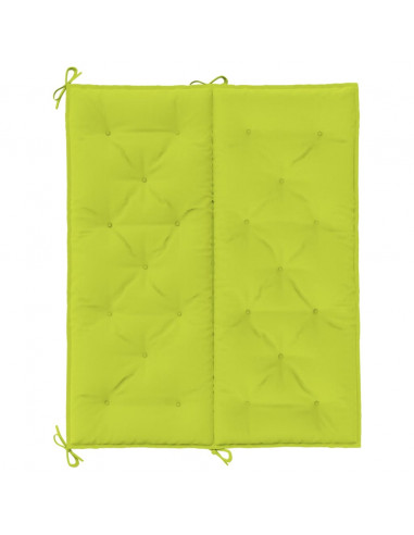 Cuscini per Panca 2 pz Verde Intenso 120x50x7 cm Tessuto Oxford