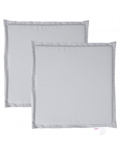 Imbottitura per Seduta Giardino 2pz Grigio Chiaro 45x45x2 cm 2