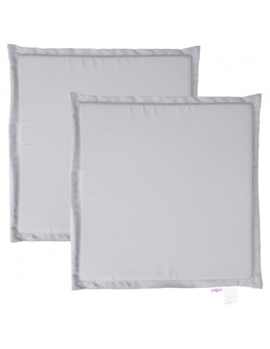 Imbottitura per Seduta Giardino 2pz Grigio Chiaro 45x45x2 cm