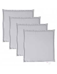 Imbottitura per Seduta Giardino 4pz Grigio Chiaro 45x45x2 cm 2