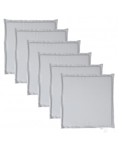 Imbottitura per Seduta Giardino 6pz Grigio Chiaro 45x45x2 cm 2