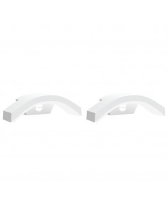 Applique con LED e Sensore 2 pz Bianche in Alluminio Pressofuso 2