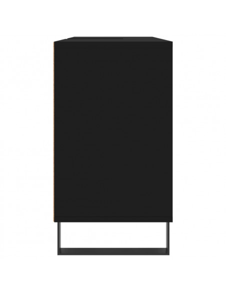 Mobile da Bagno Nero 80x33x60 cm in Legno Multistrato