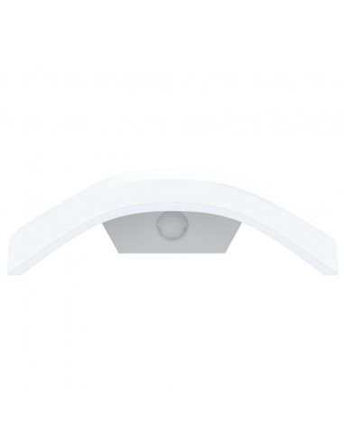 Applique con LED e Sensore 2 pz Bianche in Alluminio Pressofuso