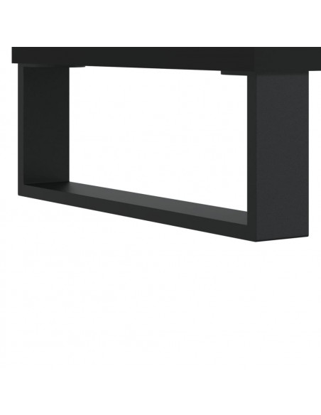 Mobile da Bagno Nero 80x33x60 cm in Legno Multistrato