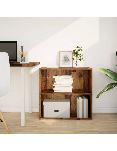 Libreria Legno Antico 80x30x77 cm in Legno Multistrato