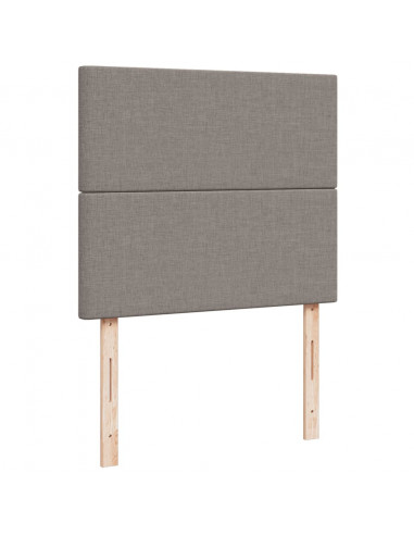 Giroletto a Molle con Materasso Tortora 120x190 cm in Tessuto